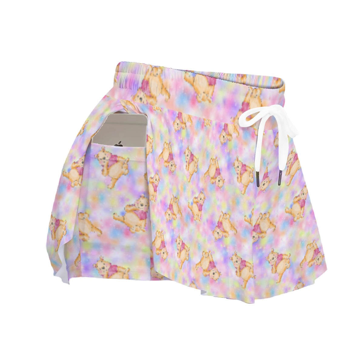Watercolor Honey Bear - Women's Flowy Pocket Shorts