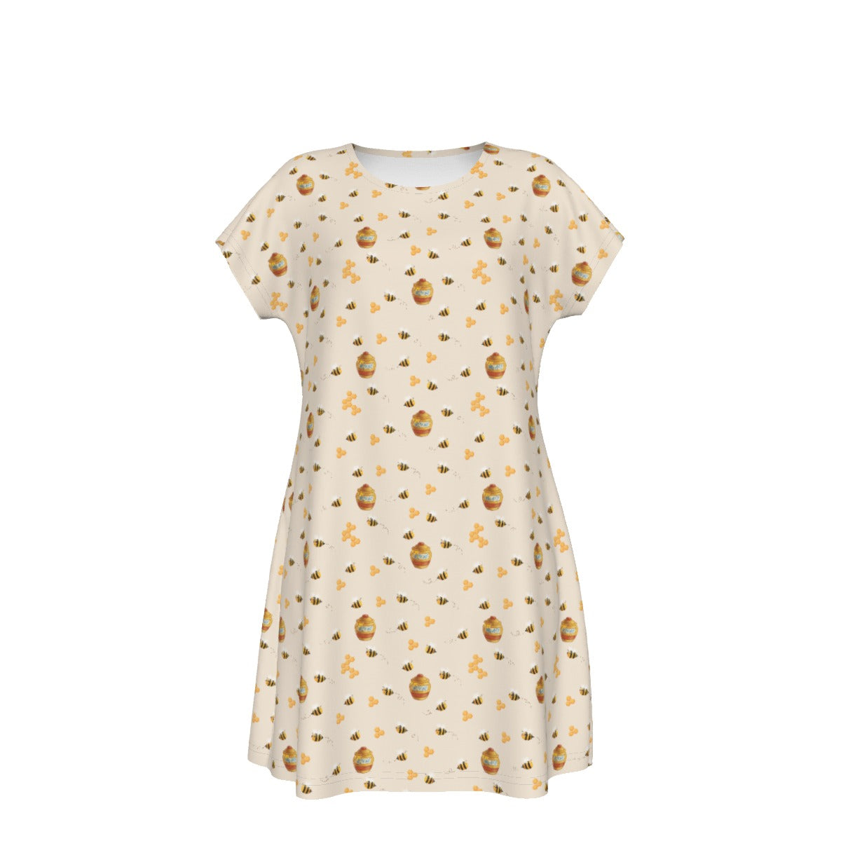 Sweet Hunny Pot & Bees - Women's T-Shirt Dress