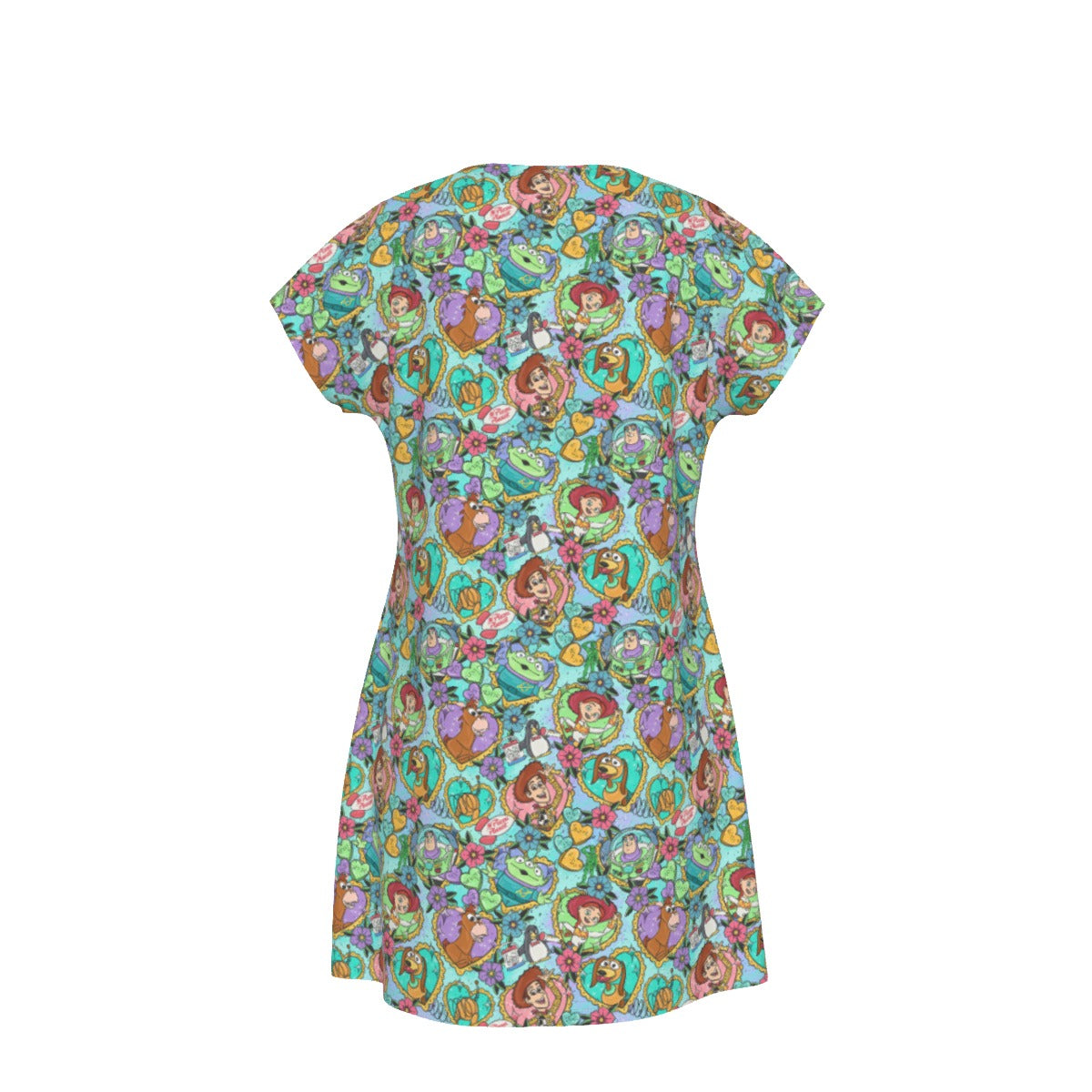 Tattoo Hearts Space Cowboys & Friends - Women's T-Shirt Dress
