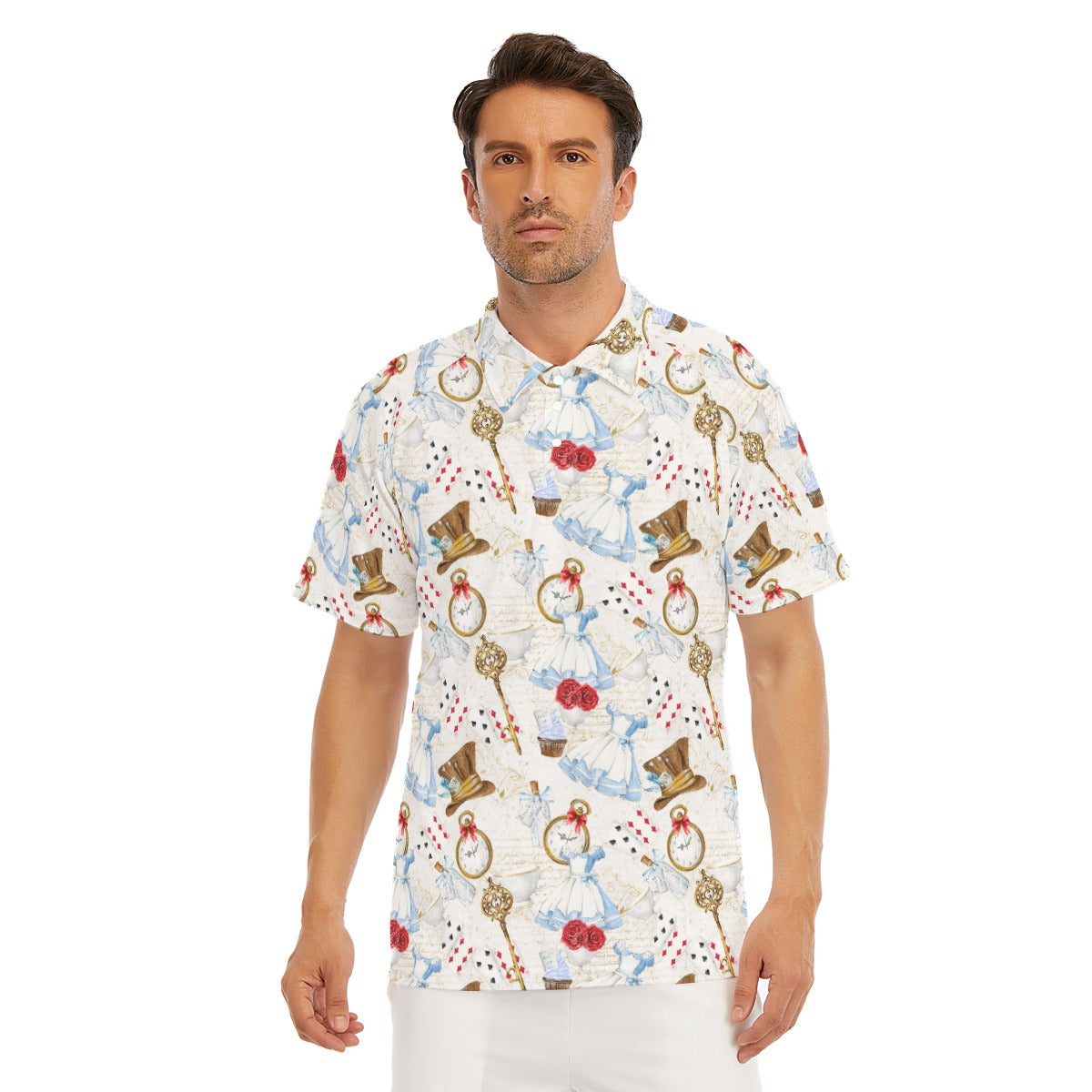 Curious Wonderland Icons - Men's Polo Shirt