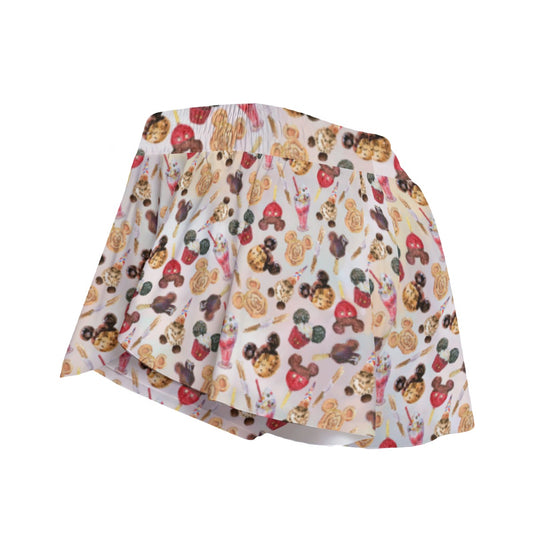 Mouse Snack Treats - Women's Flowy Pocket Shorts