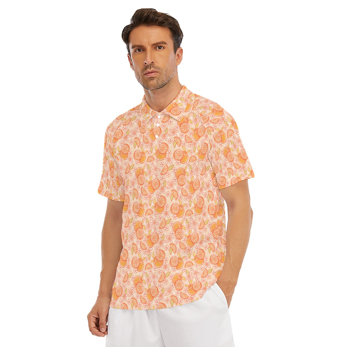 Summer Fruits - Oranges - Men's Polo Shirt