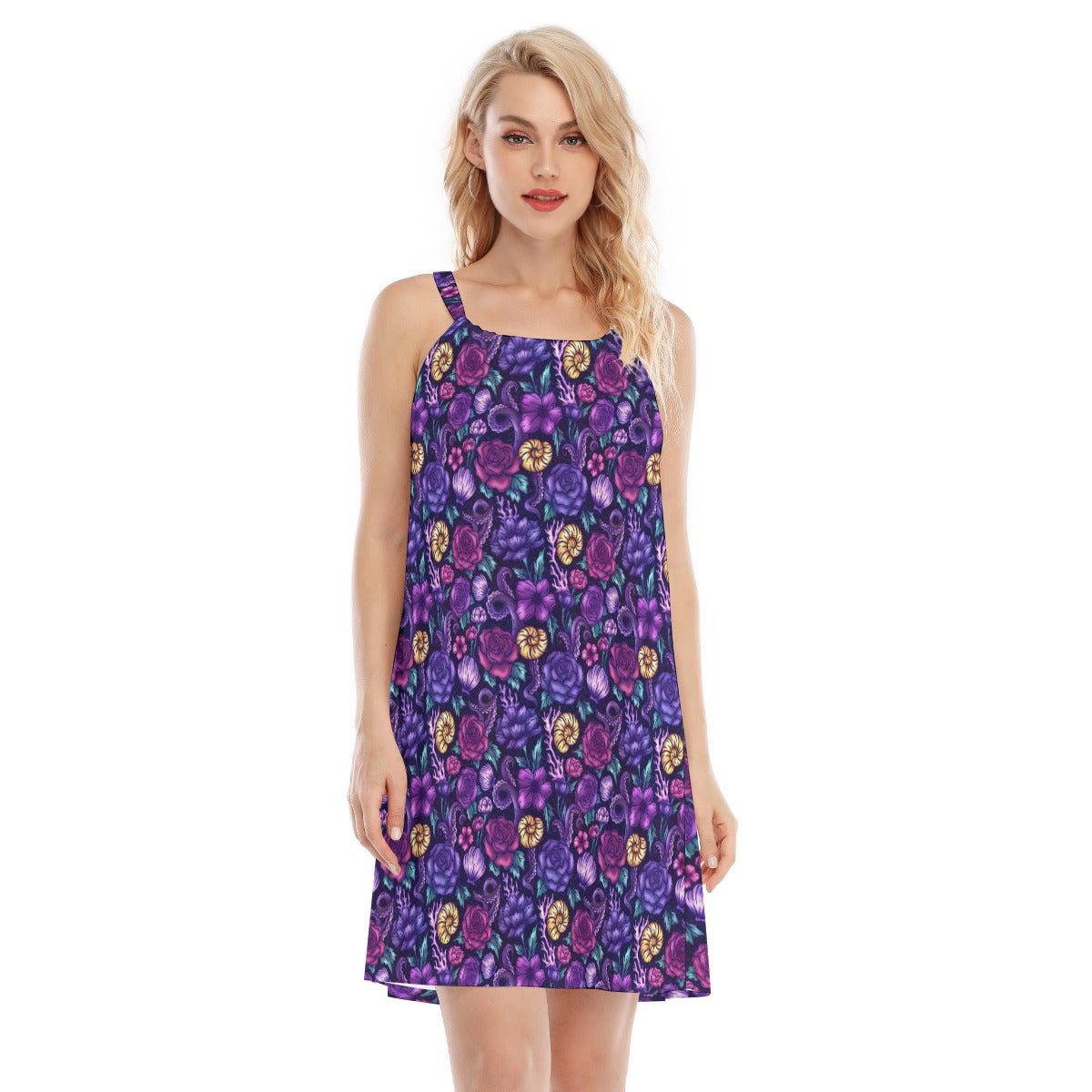 Fairytale Florals – Dark Sea Witch - Women’s Adjustable Sundress