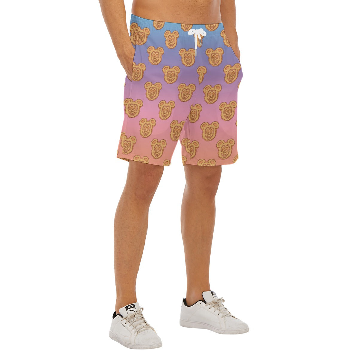 Rainbow Mouse Waffles - Men’s Pocket Beach Shorts