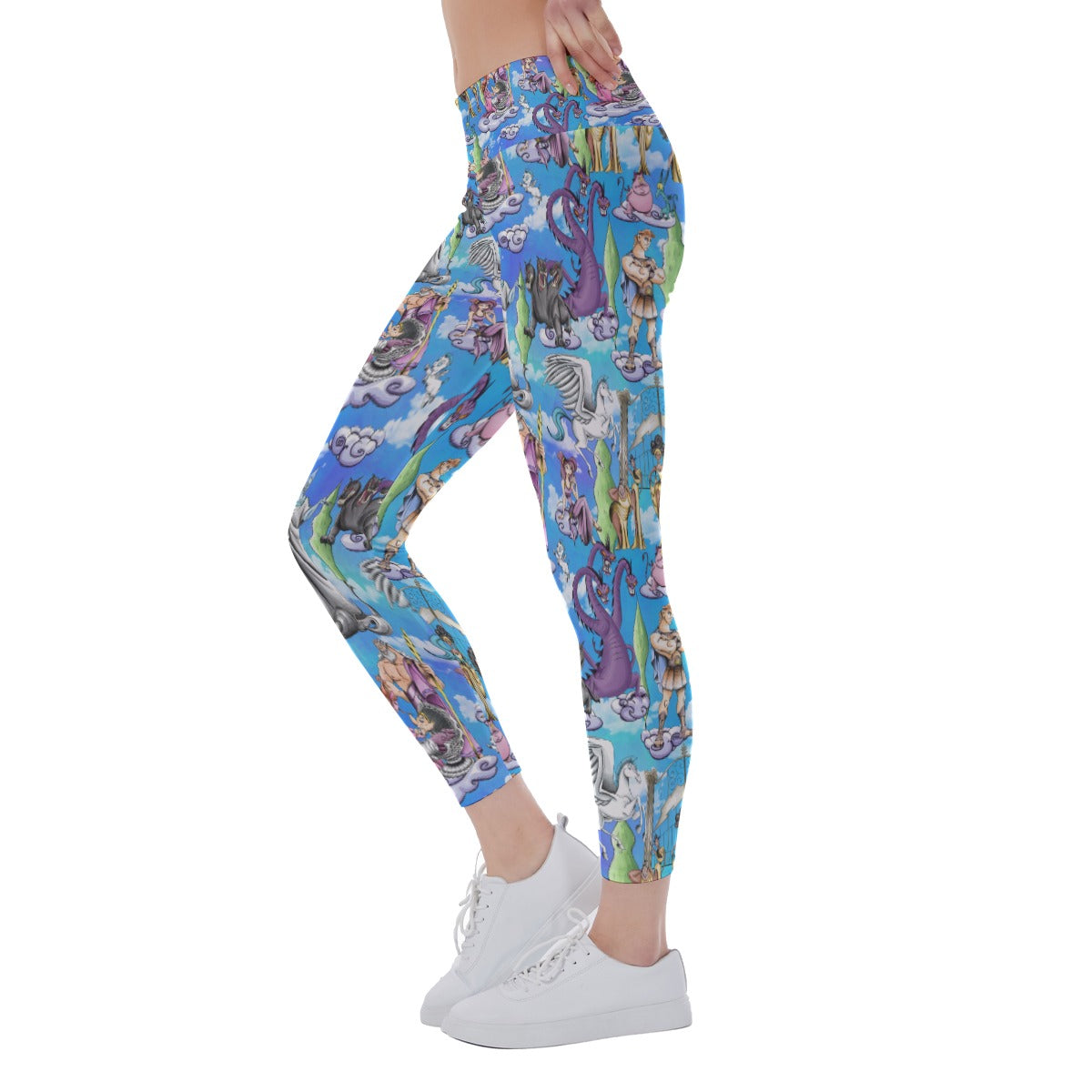 Mythic Hero Chaos Clouds - Women's Yoga Leggings