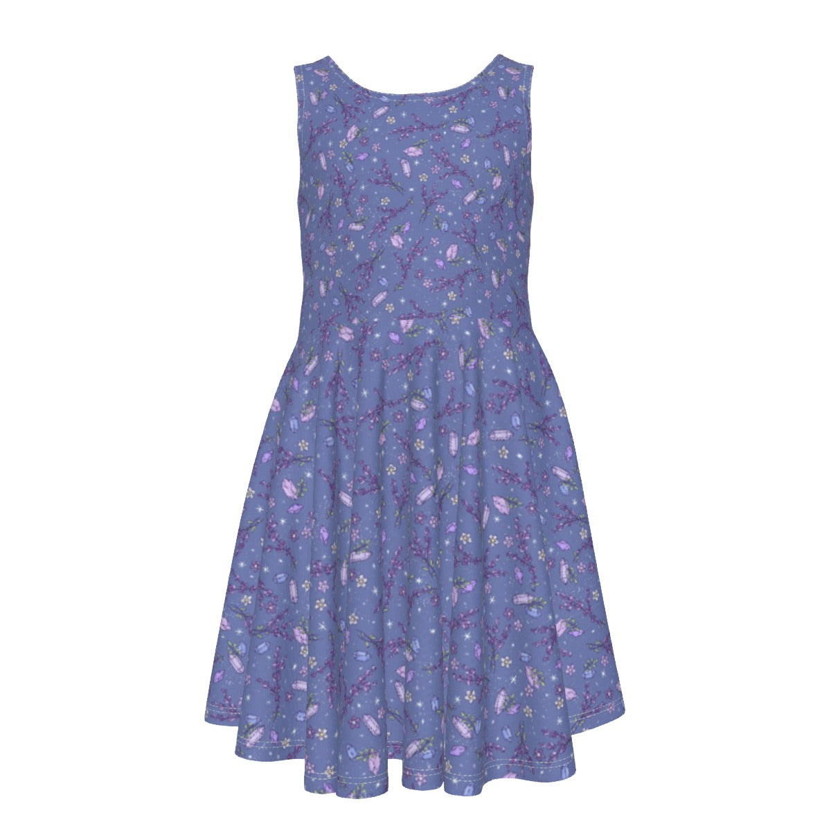 Lavender Vibes - Kid's Sleeveless Skater Dress