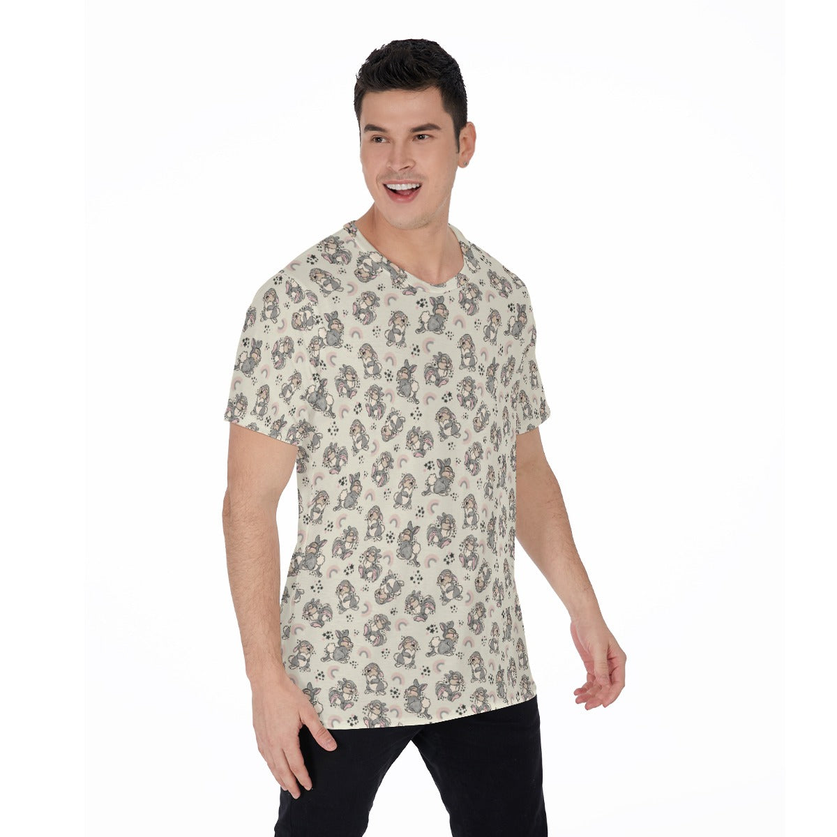 Bouncy Bunny Bliss - Men's Short Sleeve T-Shirt