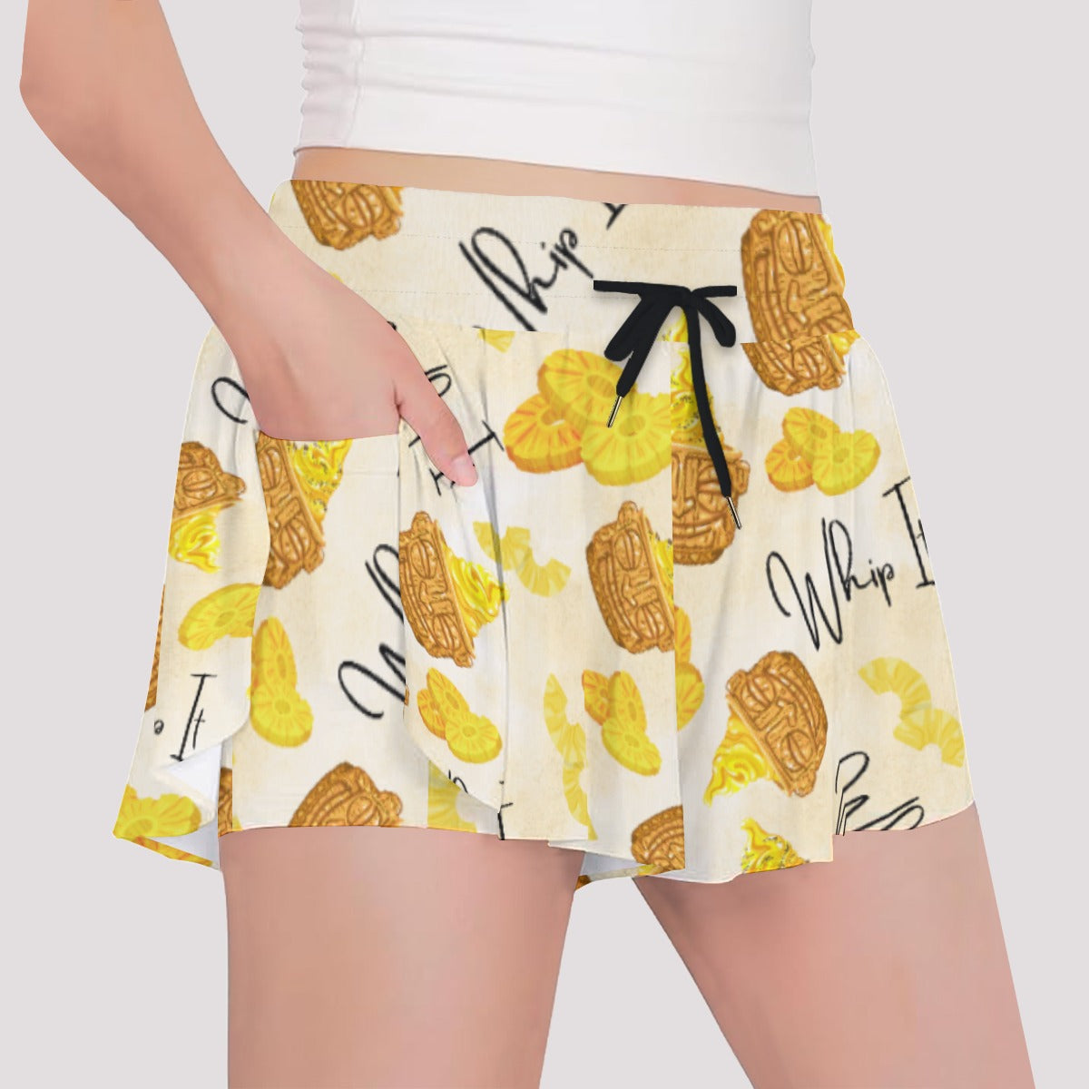 Pineapple Whip It! - Girls’ Flowy Pocket Shorts