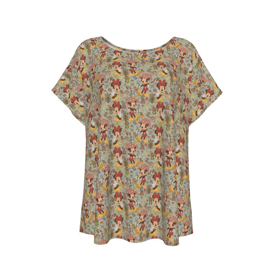 Woodland Frolics Cottagecorennie - Women’s Relaxed Fit Scoop Tee