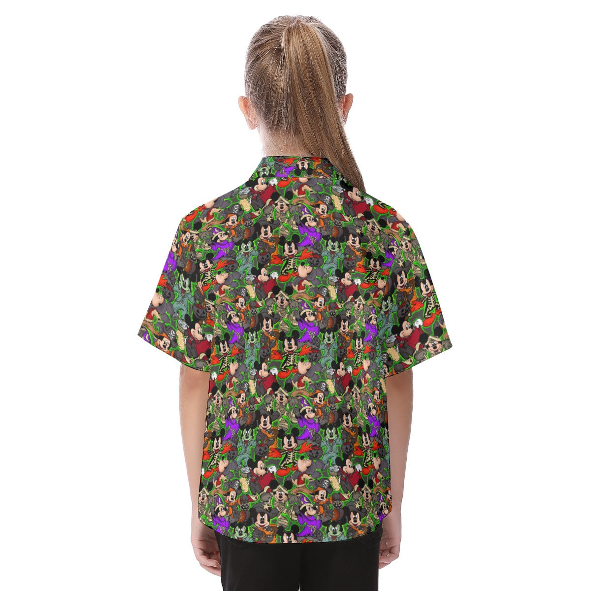 Halloween Costume Mashup - Kid's Hawaiian Button Up Shirt