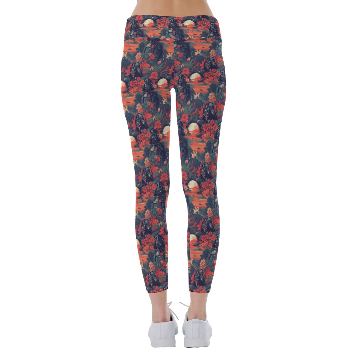 Tropical Dark Side Escape - Women's Yoga Leggings