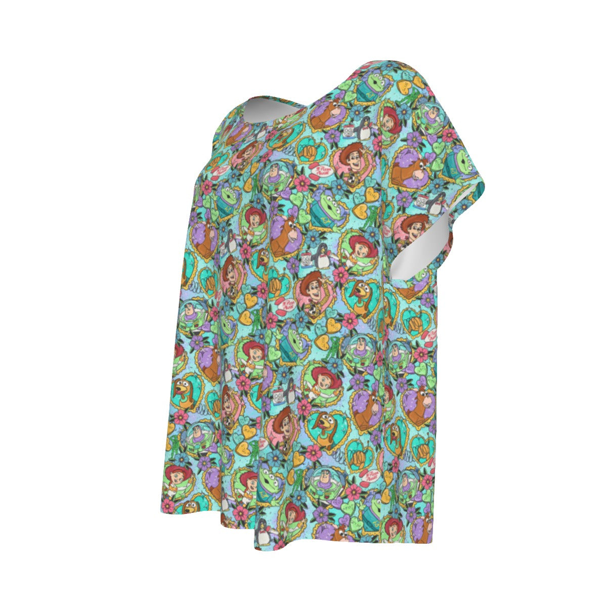 Tattoo Hearts Space Cowboys & Friends - Women’s Relaxed Fit Scoop Tee