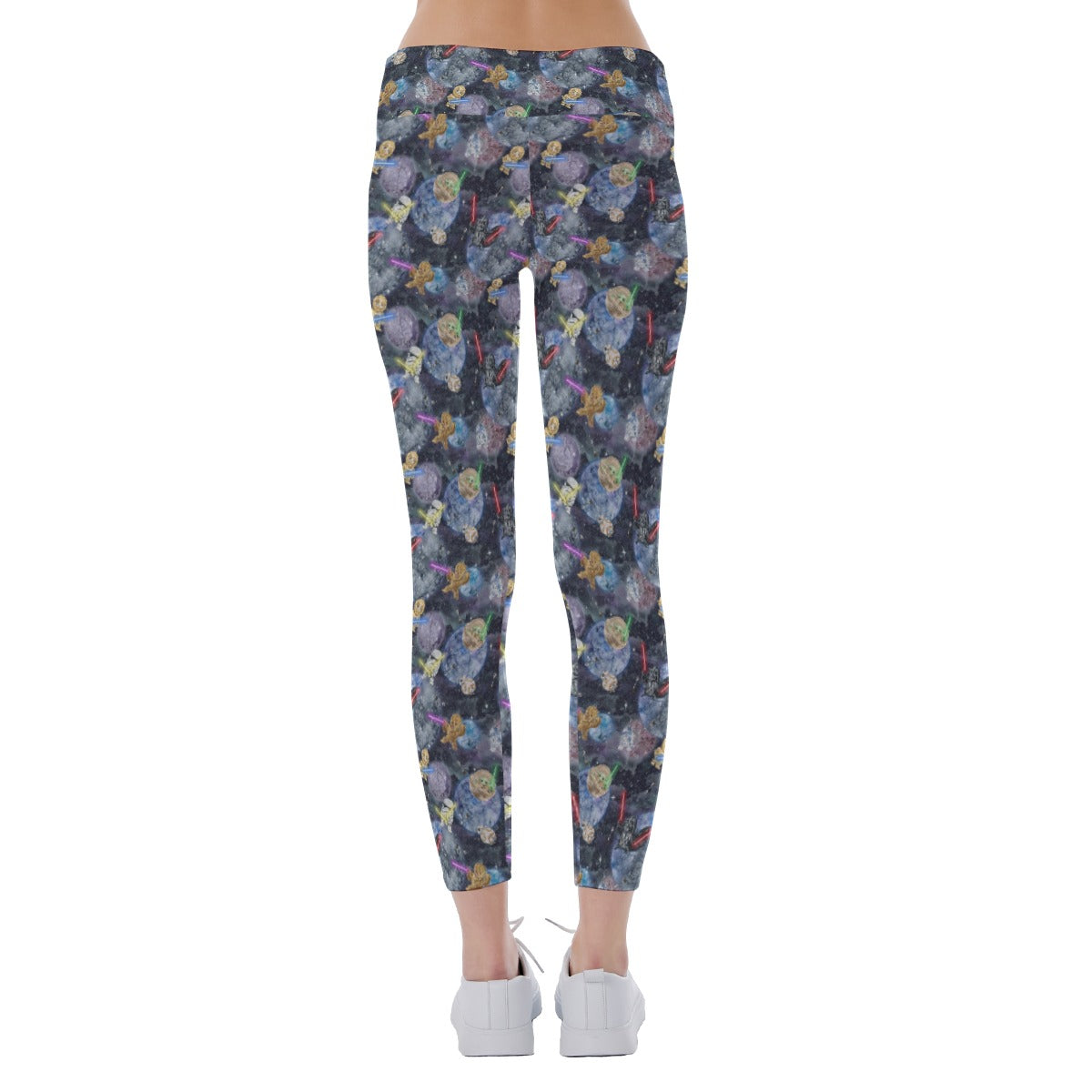 Watercolor Cosmic Battle - Women's Yoga Leggings
