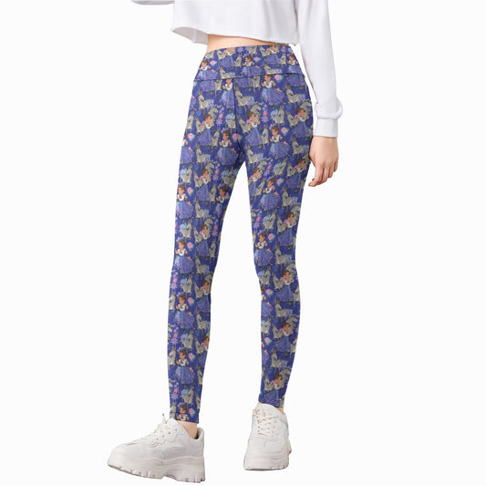 Whimsical Strong Heroine - Kid's Leggings