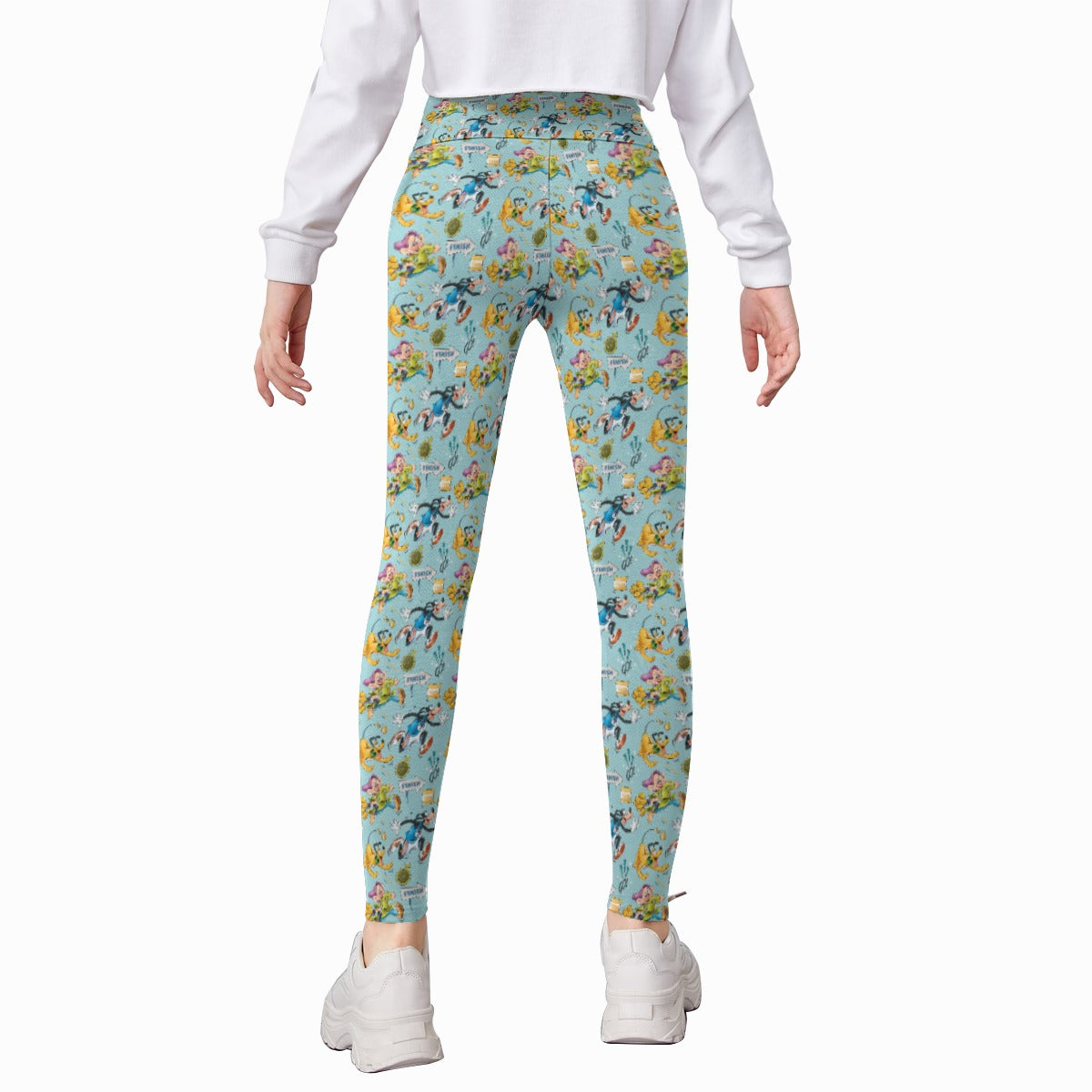Cheerful Race Day Dashers - Kid's Leggings
