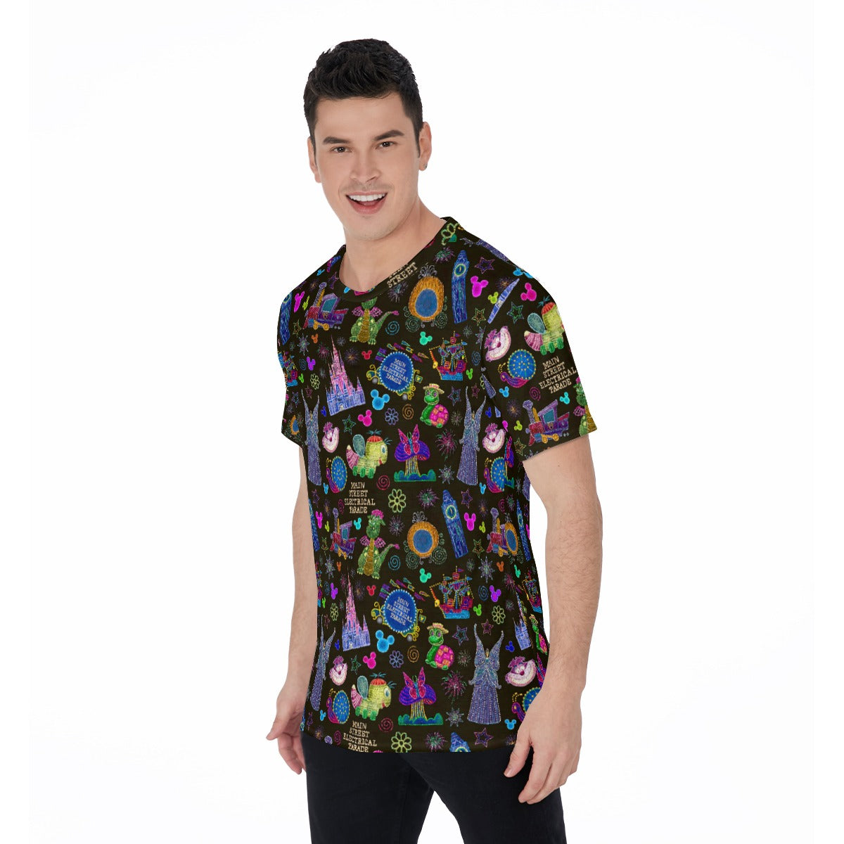 Main Street Neon Parade - Men's Short Sleeve T-Shirt