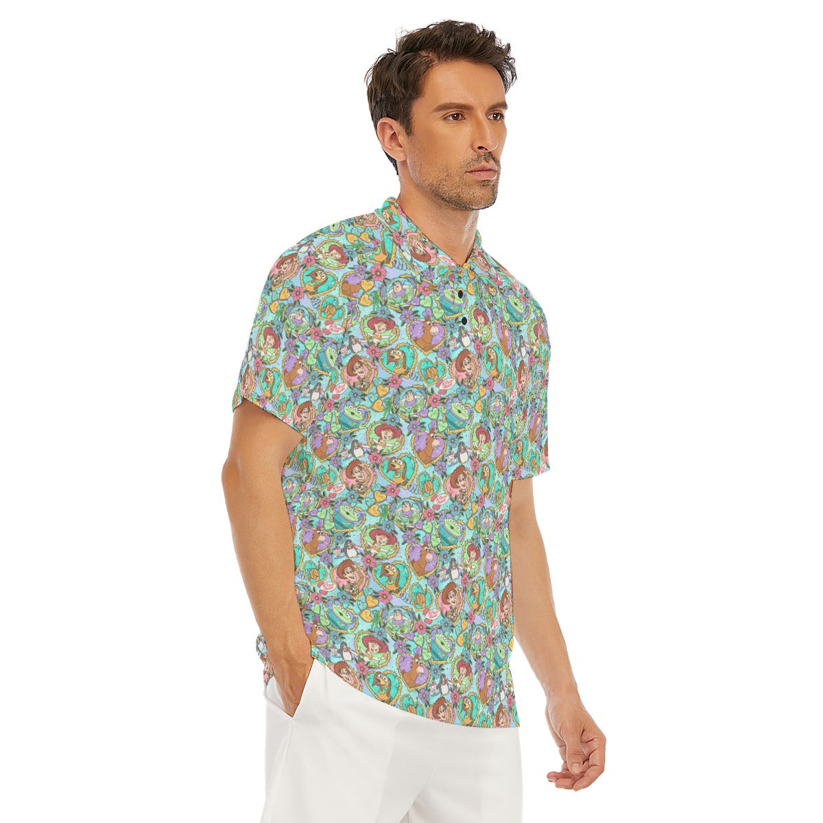 Tattoo Hearts Space Cowboys & Friends - Men's Polo Shirt