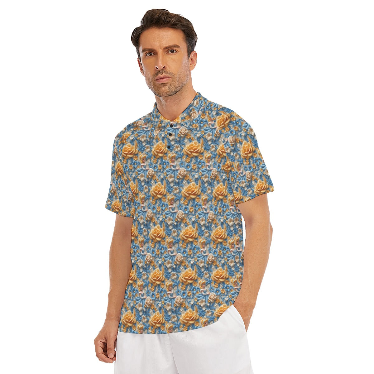 Regal Embroidered Royal Maiden - Men's Polo Shirt