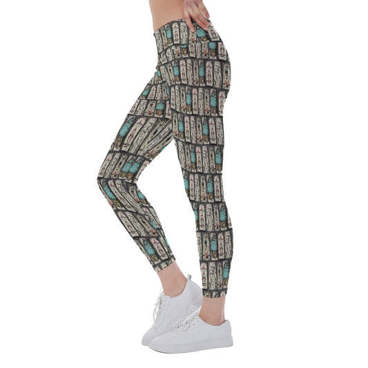 Stretching Haunted Nightmare - Women's Yoga Leggings