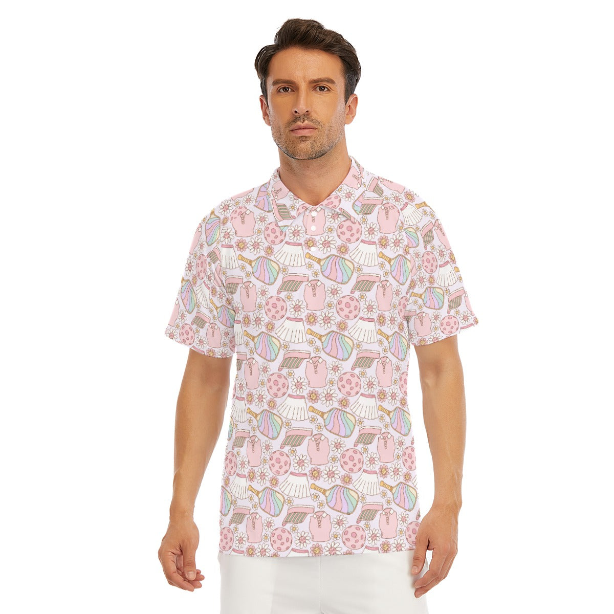 Rainbow Pickleball - Men's Polo Shirt