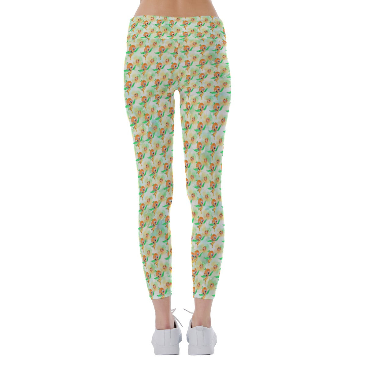 Sunny Citrus Thoughts - Women's Yoga Leggings
