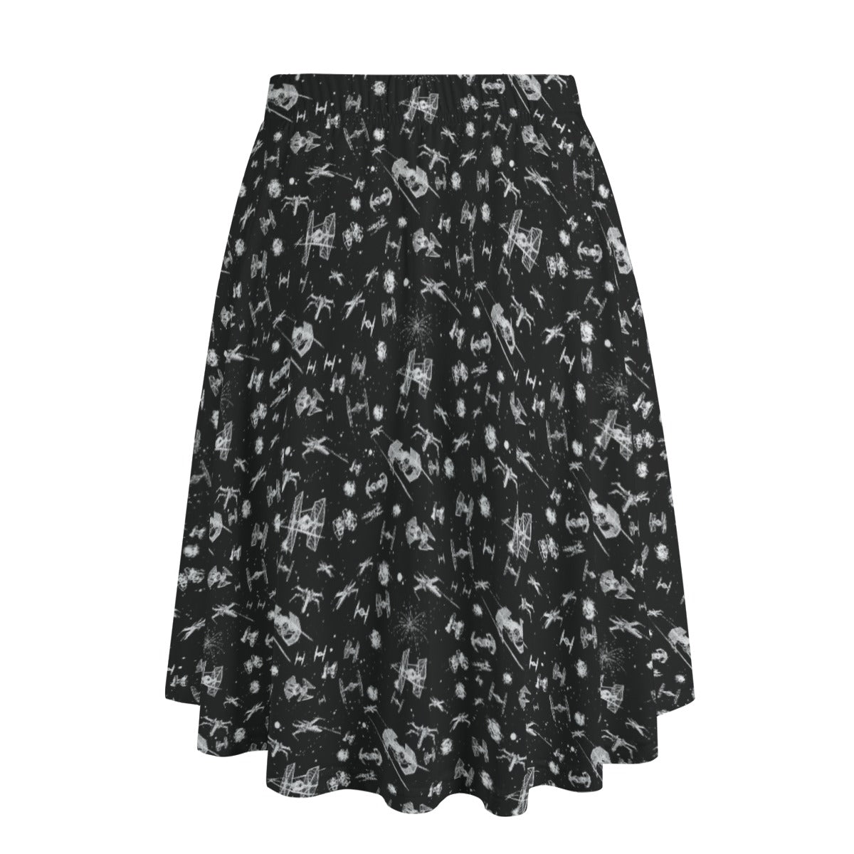Epic Space Battle Ships - Women’s Pocket Midi Skirt