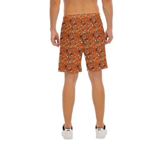 Vintage Halloween Parade - Men’s Pocket Beach Shorts