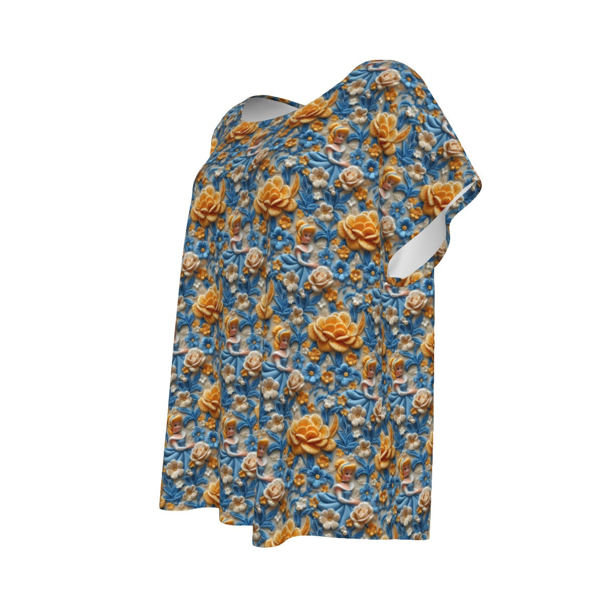 Regal Embroidered Royal Maiden - Women’s Relaxed Fit Scoop Tee