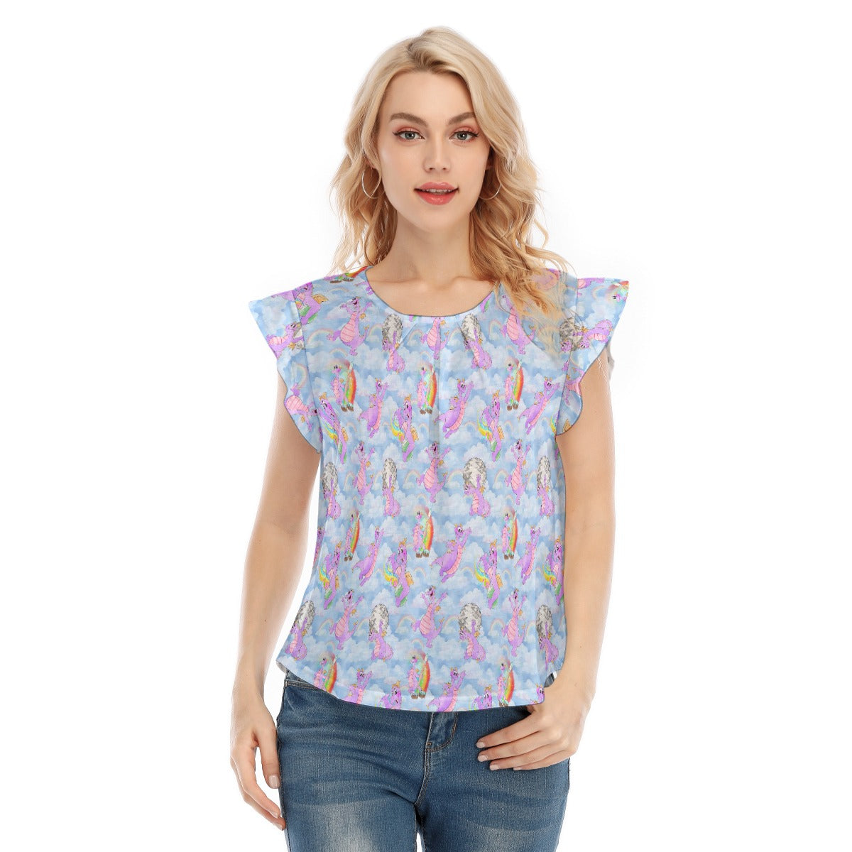 Imagine with Figment - Women’s Flutter Sleeve Top