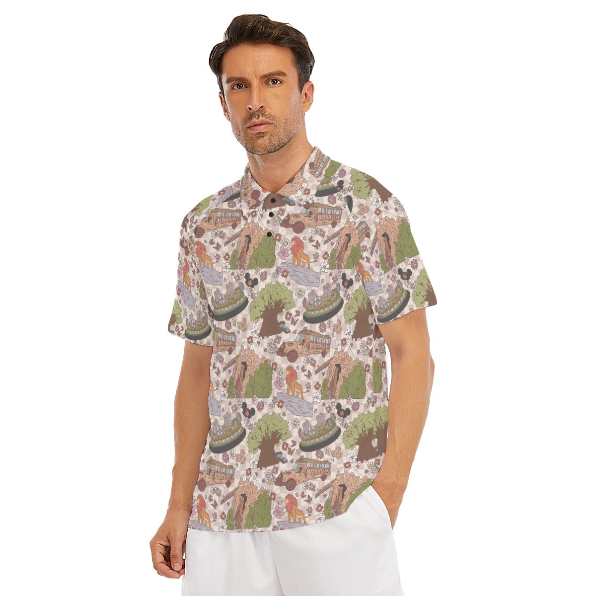 Hand Drawn AK - Men's Polo Shirt