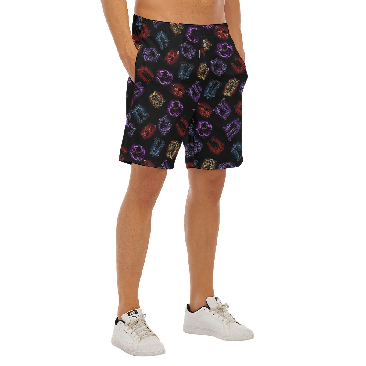 Villain Silhouettes Sparkle - Men’s Pocket Beach Shorts