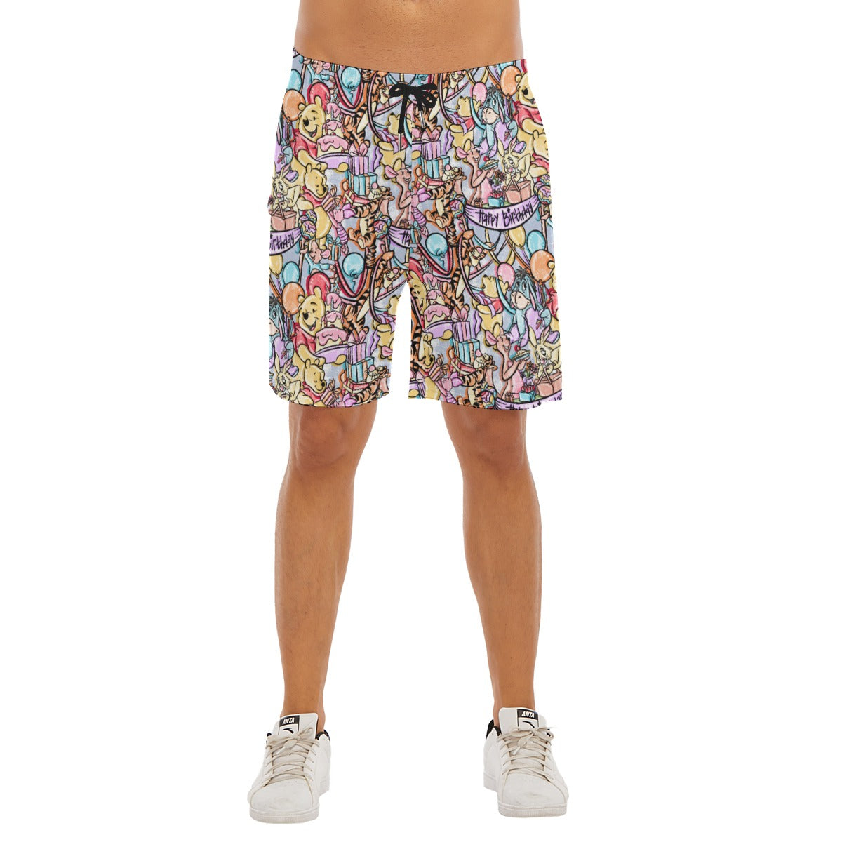 Pooh Birthday Party - Men’s Pocket Beach Shorts