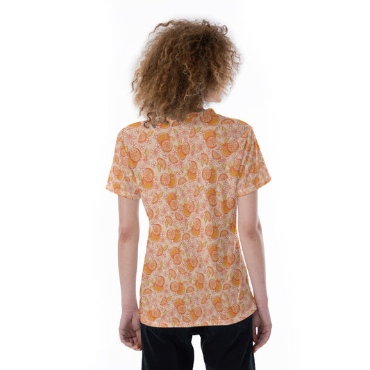 Summer Fruits - Oranges - Women's Short Sleeve V-Neck T-Shirt