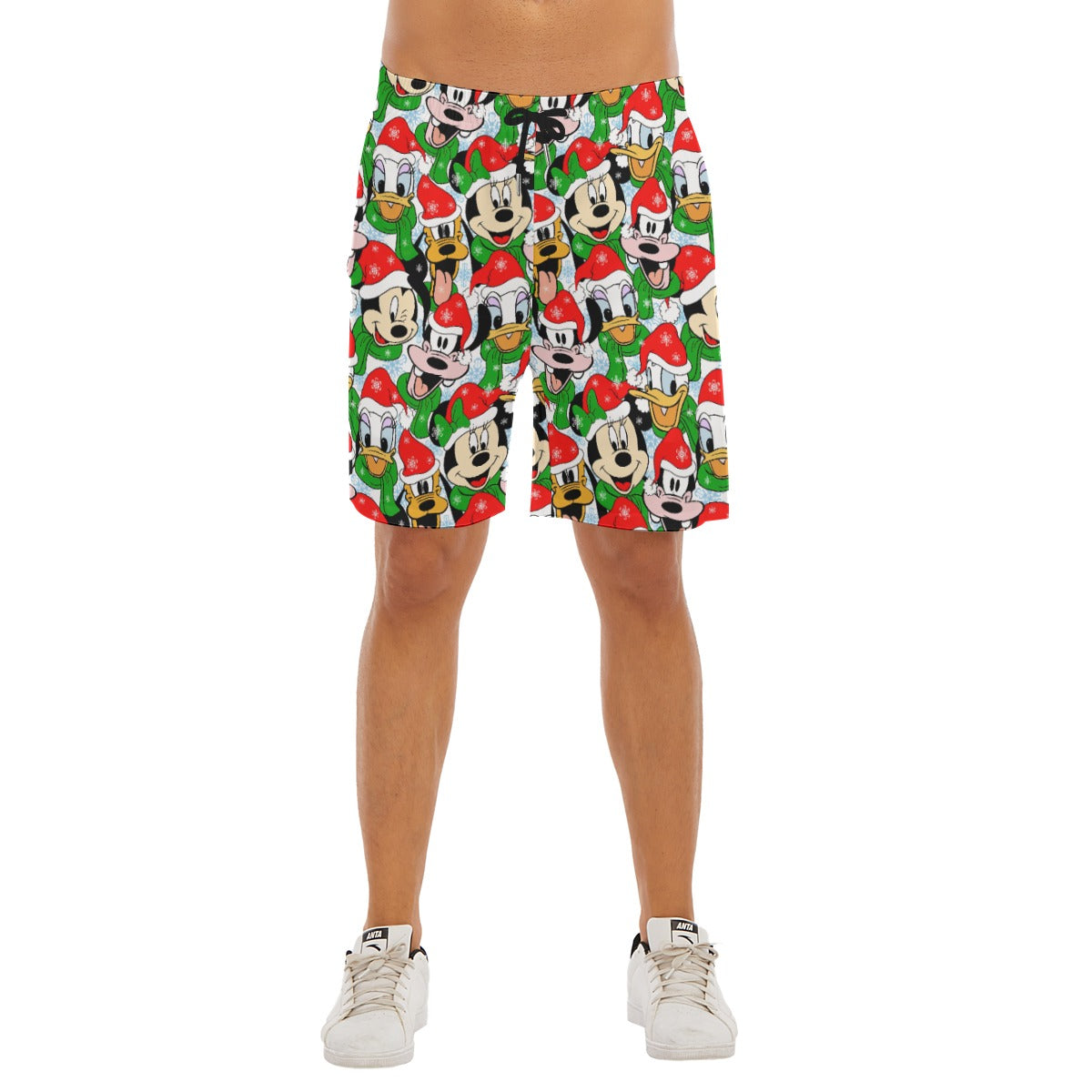 Mouse Friends in Santa HatsHats - Men’s Pocket Beach Shorts