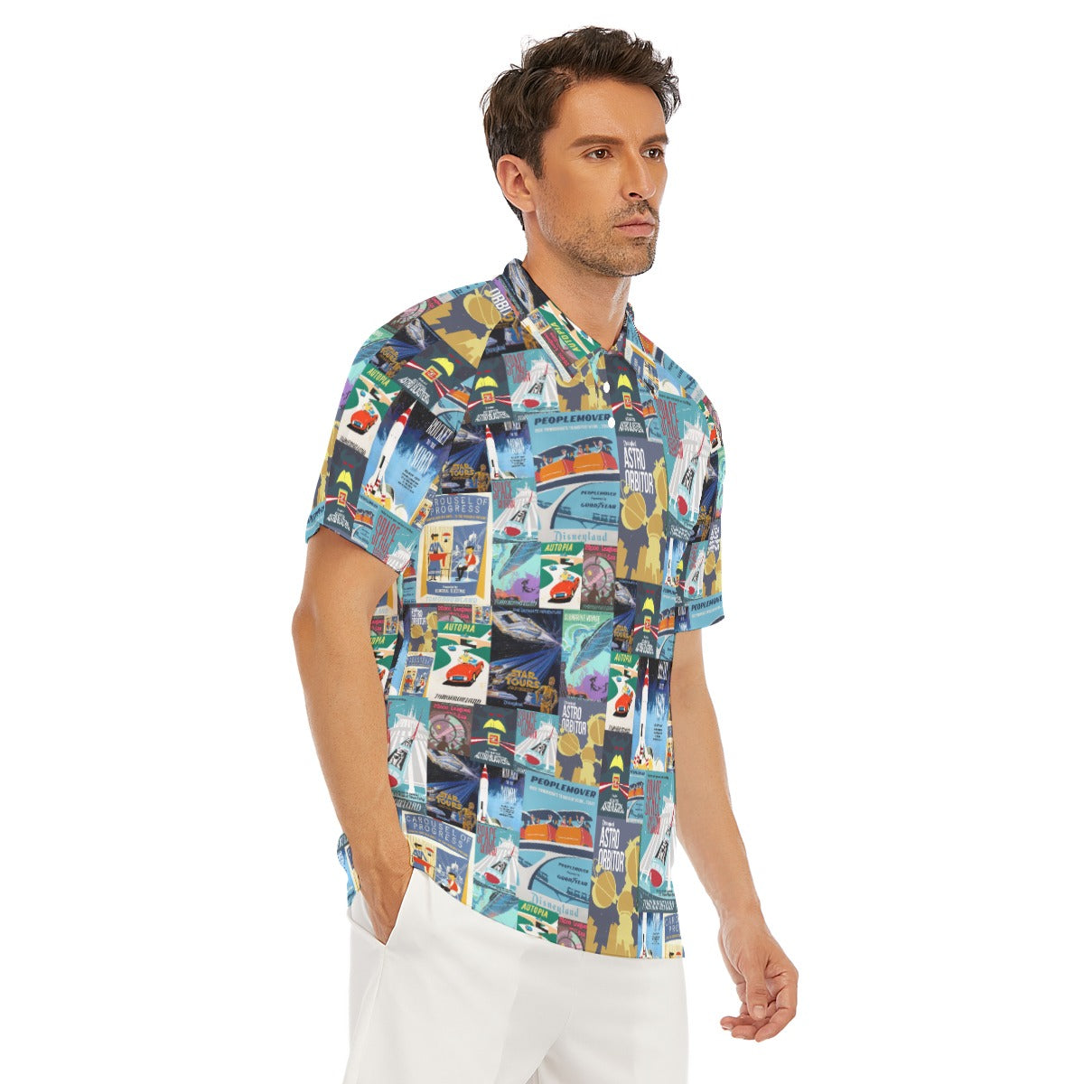 Vintage Tomorrow Ride Posters - Men's Polo Shirt