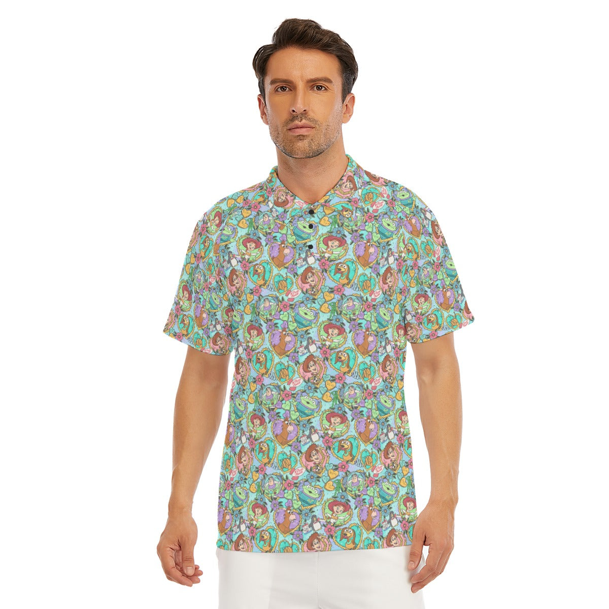 Tattoo Hearts Space Cowboys & Friends - Men's Polo Shirt
