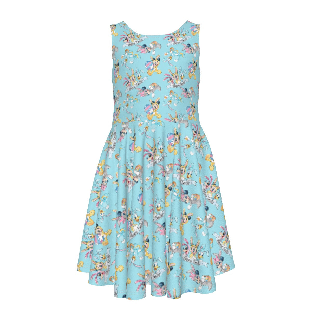 Spring Bunny Costume Crewumes - Kid's Sleeveless Skater Dress