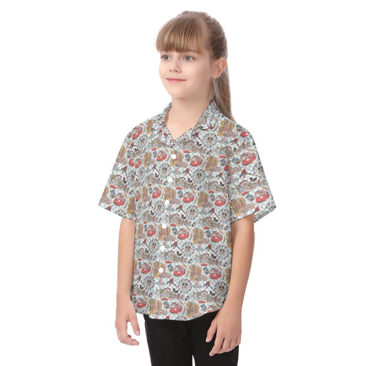 Revamped DCA - Kid's Hawaiian Button Up Shirt