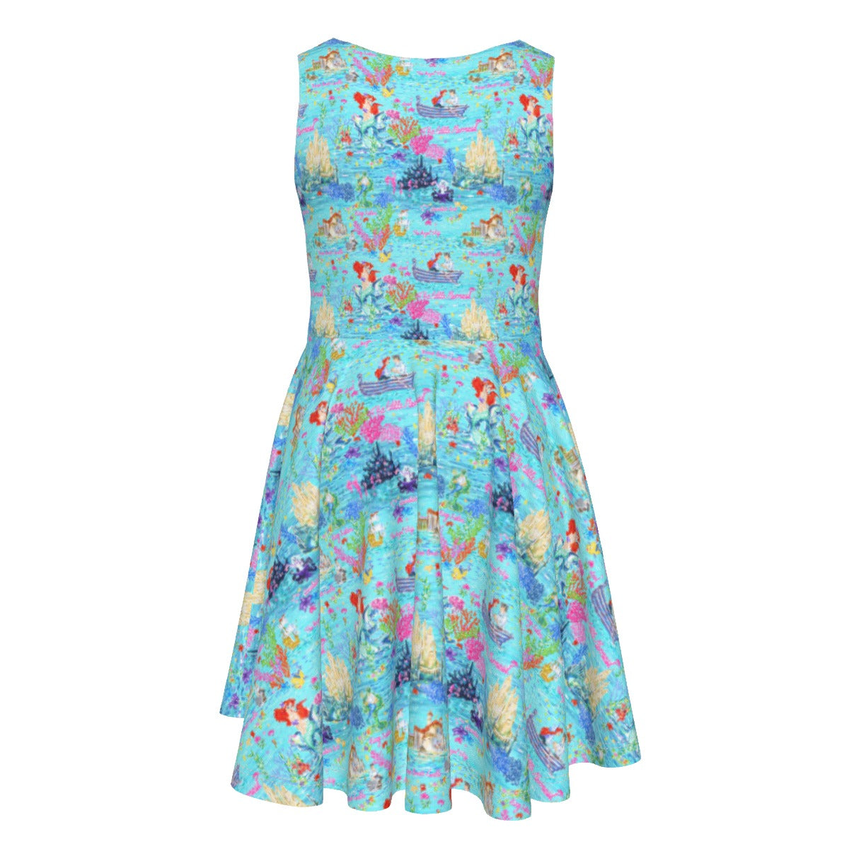Ocean Wonderland Dreams - Kid's Sleeveless Skater Dress