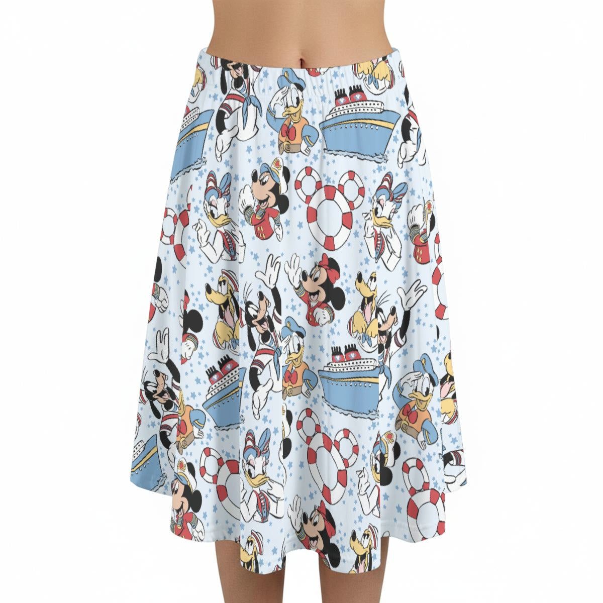 Sailor Cruise Stars - Women’s Pocket Midi Skirt