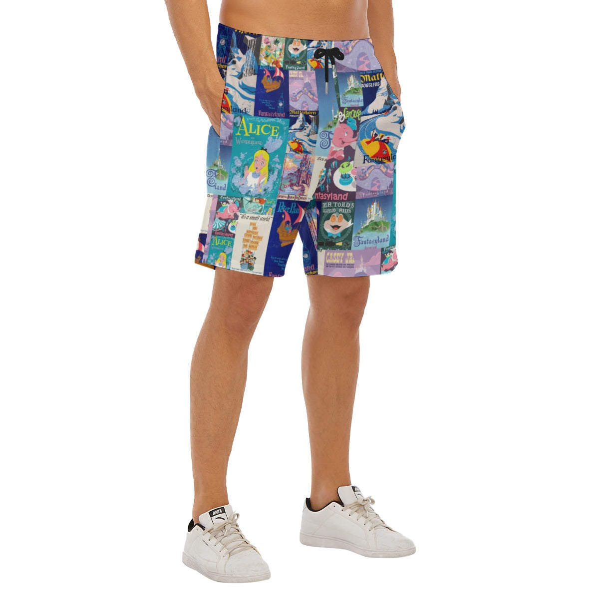 Vintage Fantasy Ride Posters - Men’s Pocket Beach Shorts