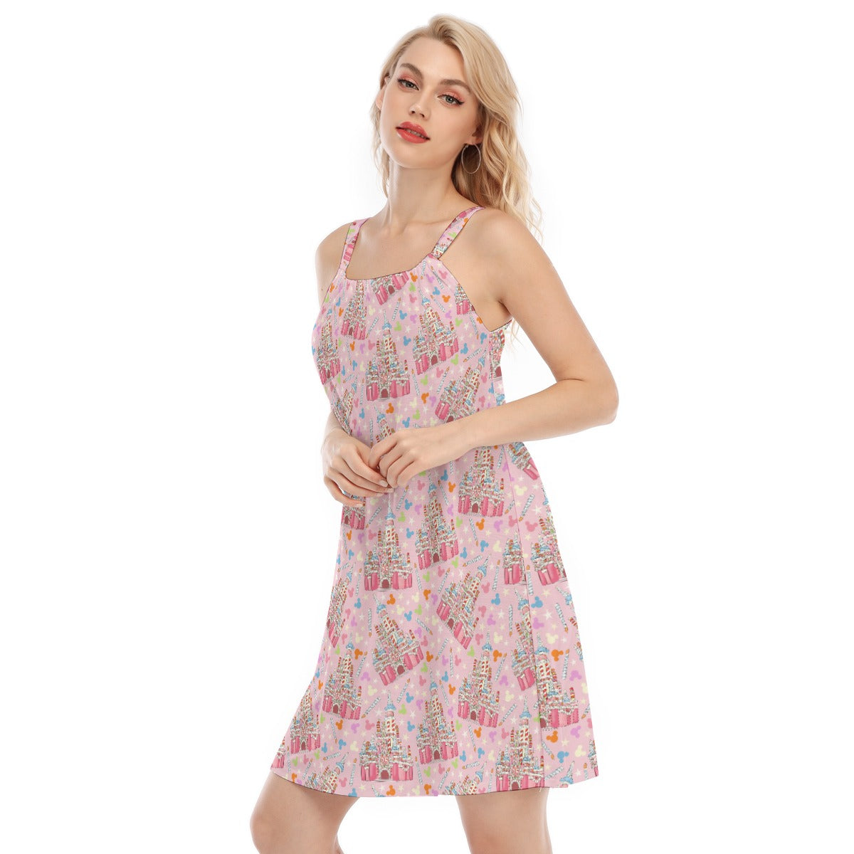 25th Birthday Cake Castle - Women’s Adjustable Sundress
