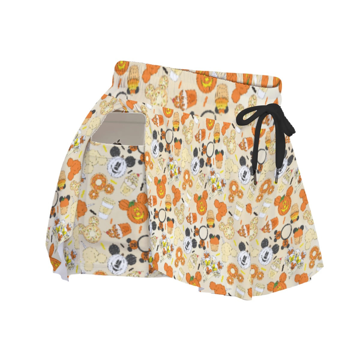 Halloween Snack Treats - Women's Flowy Pocket Shorts