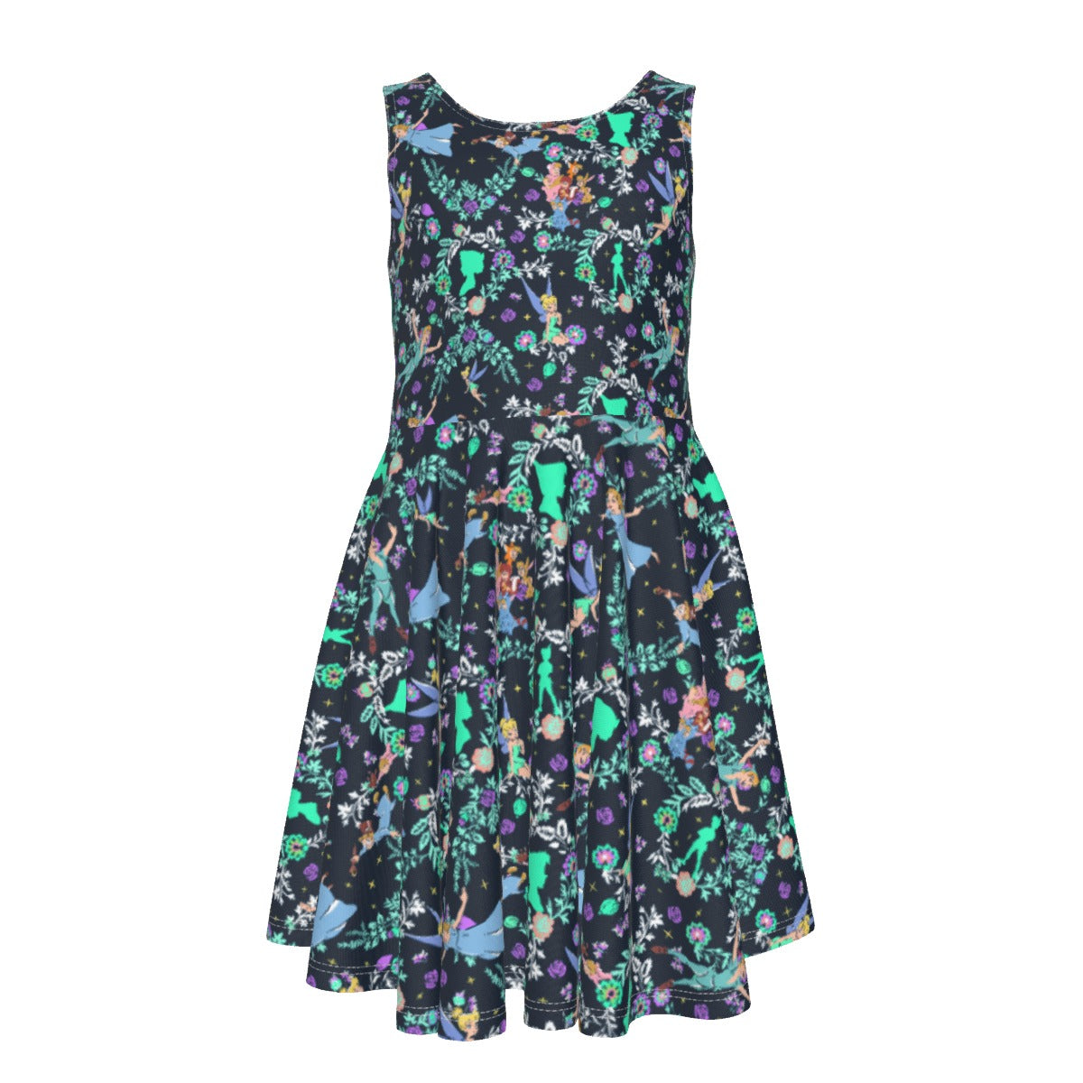 Garden Whimsy - Neverland Flight - Kid's Sleeveless Skater Dress