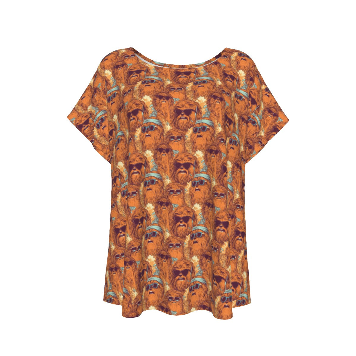 Retro Furry Friend Summer Vibes - Women’s Relaxed Fit Scoop Tee