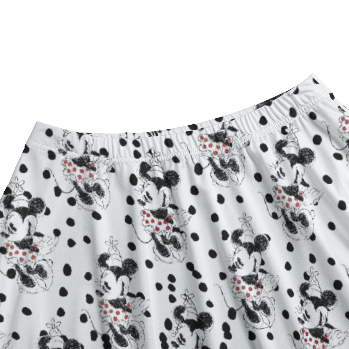 Sketch of Polka Dot Mouse - Women’s Pocket Midi Skirt
