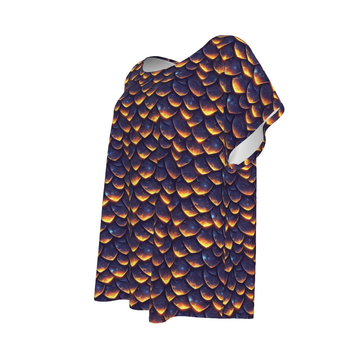 Animal Print - Dragon - Women’s Relaxed Fit Scoop Tee