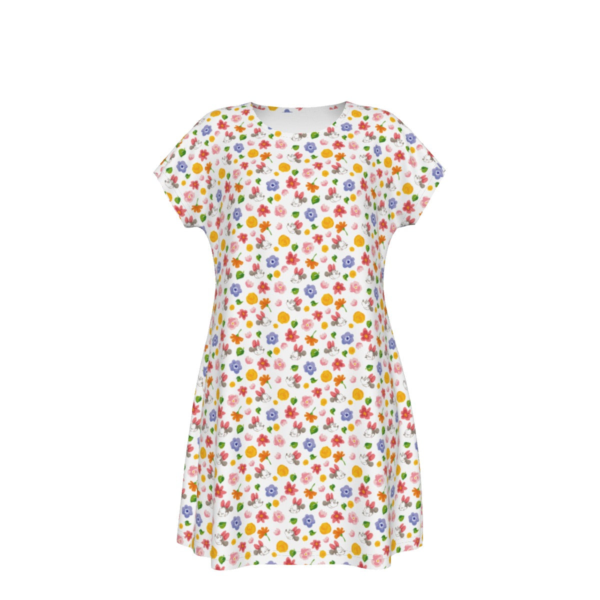 Floral Friends Springtime - Women's T-Shirt Dress