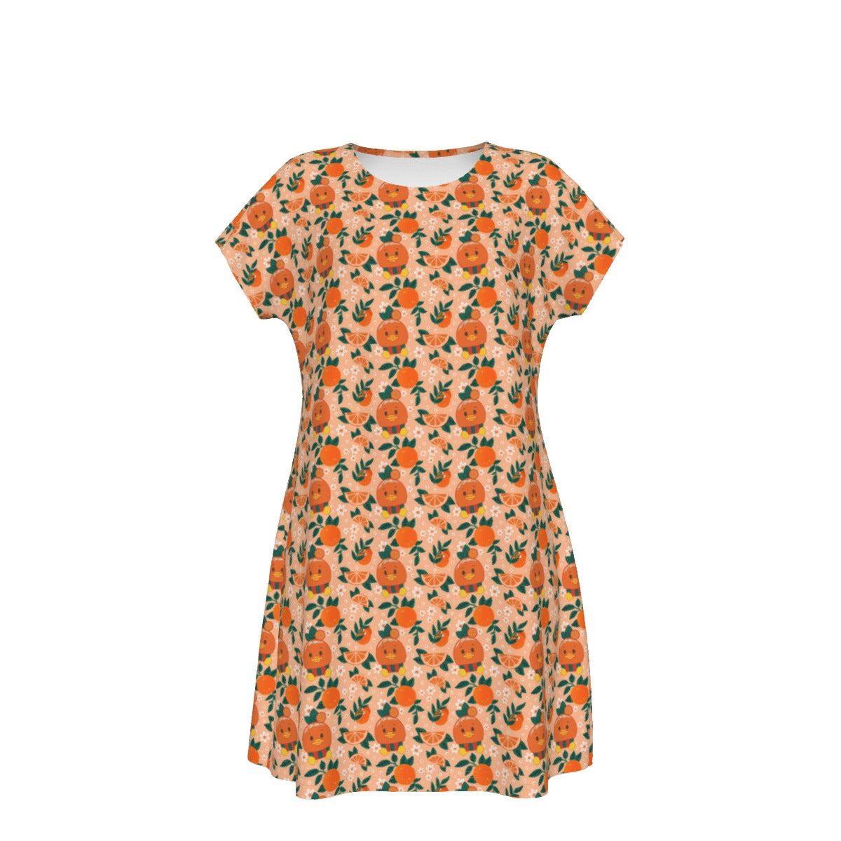 Juicy Citrus Friend - Women's T-Shirt Dress