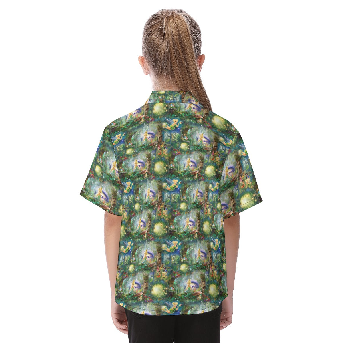 Pixie Fairy in Hollow - Kid's Hawaiian Button Up Shirt
